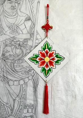 第4張-彩繪牡丹吊飾、共4張圖片